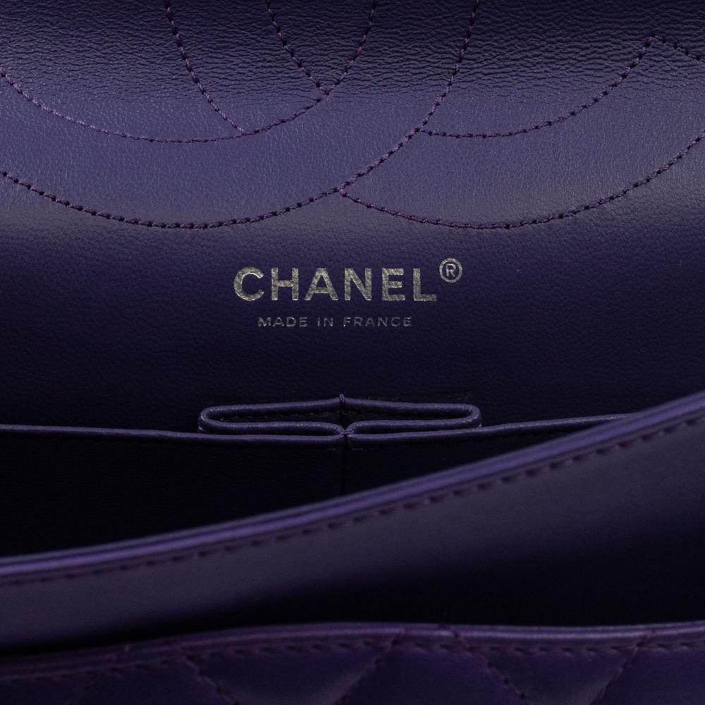 Women's CHANEL, 2.55 in purple leather For Sale