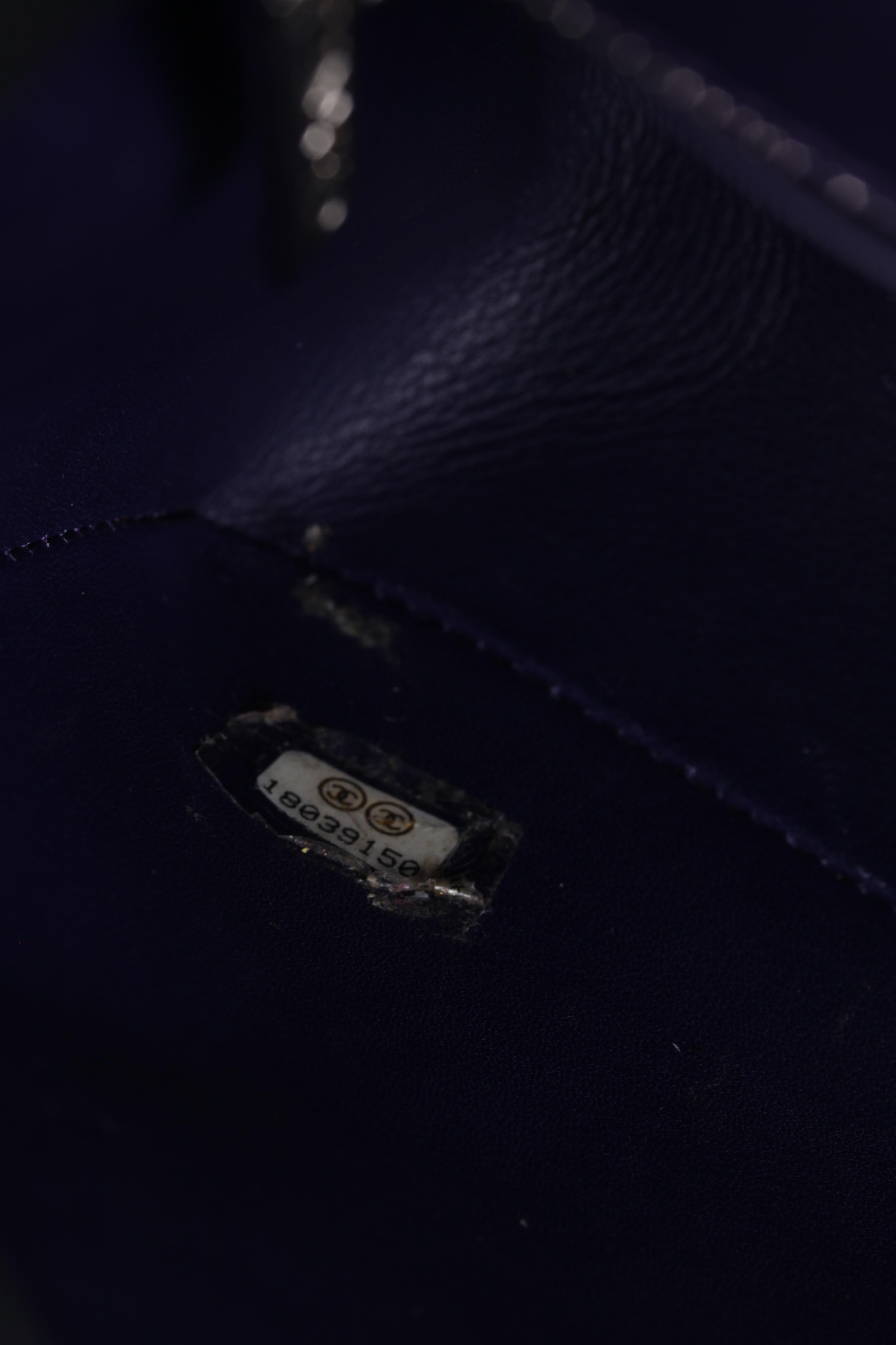 Chanel 2.55 Medium Double Flap Bag Crocodile Leather - purple 4
