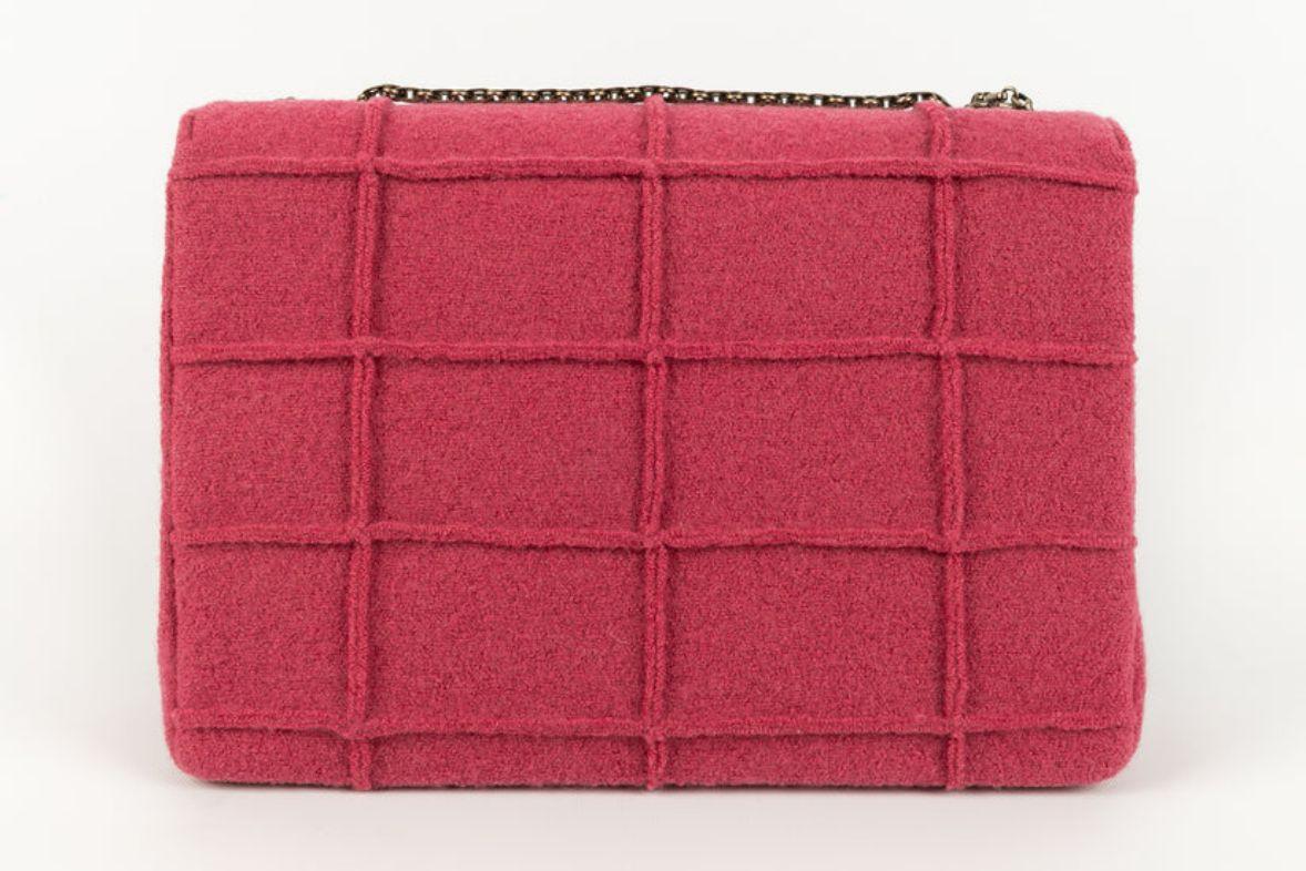 Chanel 2.55 Pink Wool Bag Collection, 1997/99 In Excellent Condition For Sale In SAINT-OUEN-SUR-SEINE, FR