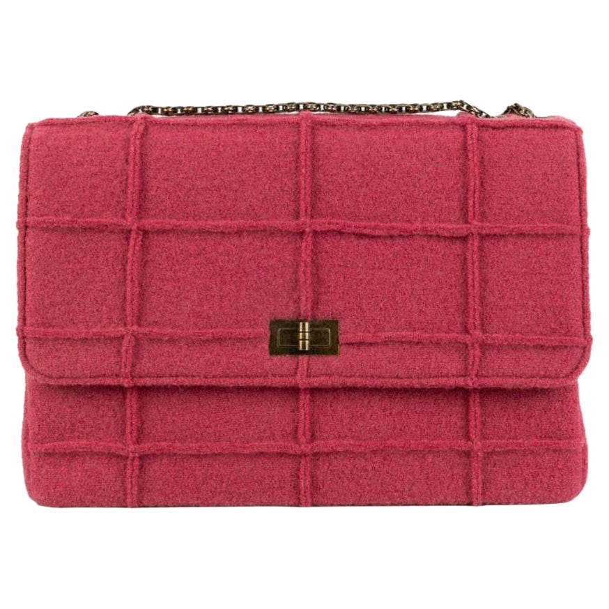 Chanel 2.55 Rosa Wolltasche Kollektion, 1997/99