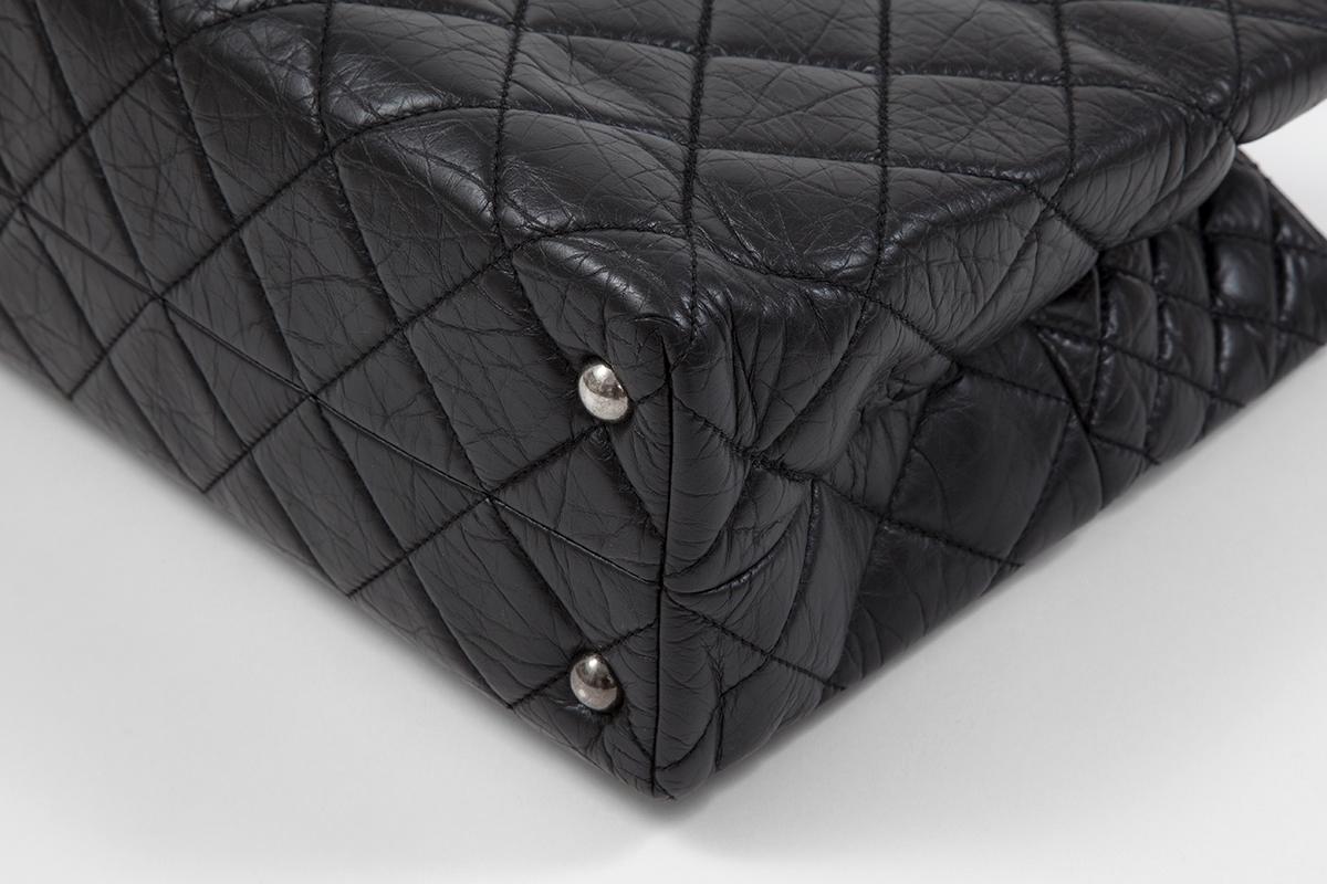 Chanel 2.55 Quilted Leather Grand Shopping Tote Bag 2