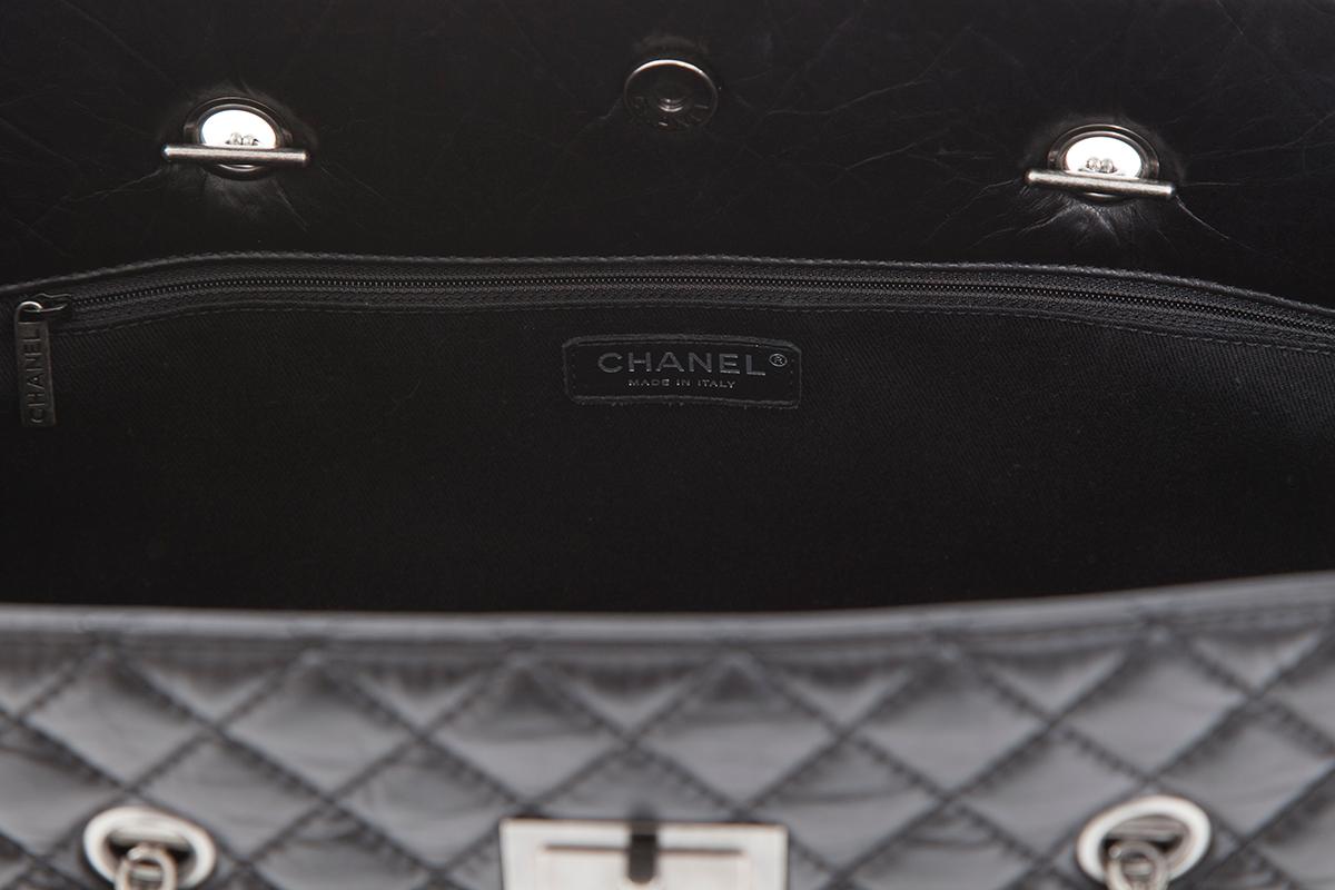 Chanel 2.55 Quilted Leather Grand Shopping Tote Bag 5