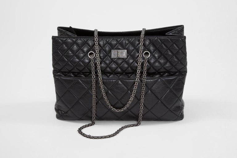 Chanel 2.55 Quilted Leather Grand Shopping Tote Bag at 1stDibs  chanel  tote bag, chanel quilted tote bag, quilted leather tote bag
