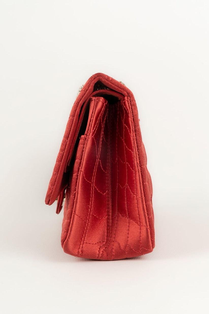 Rouge Collection de sacs en soie rouge 2.55 de Chanel, 2008/2009 en vente