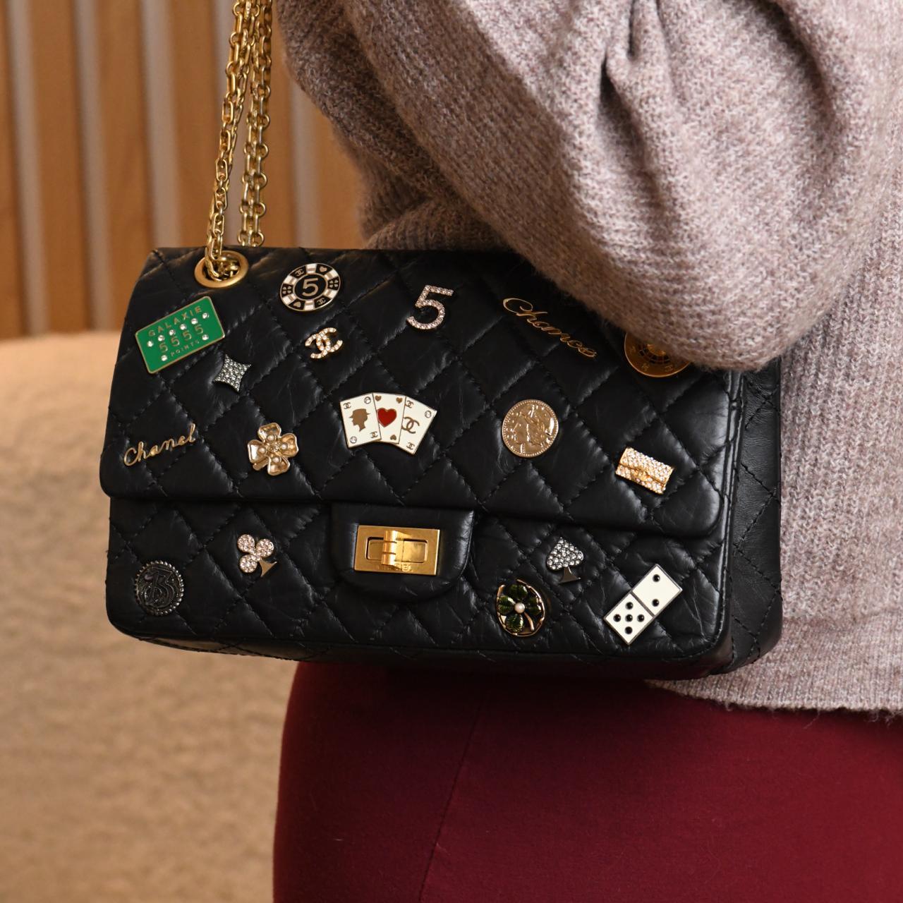 Chanel 2.55 Reissue 225 Lucky Charms Calfskin Double Flap Bag For