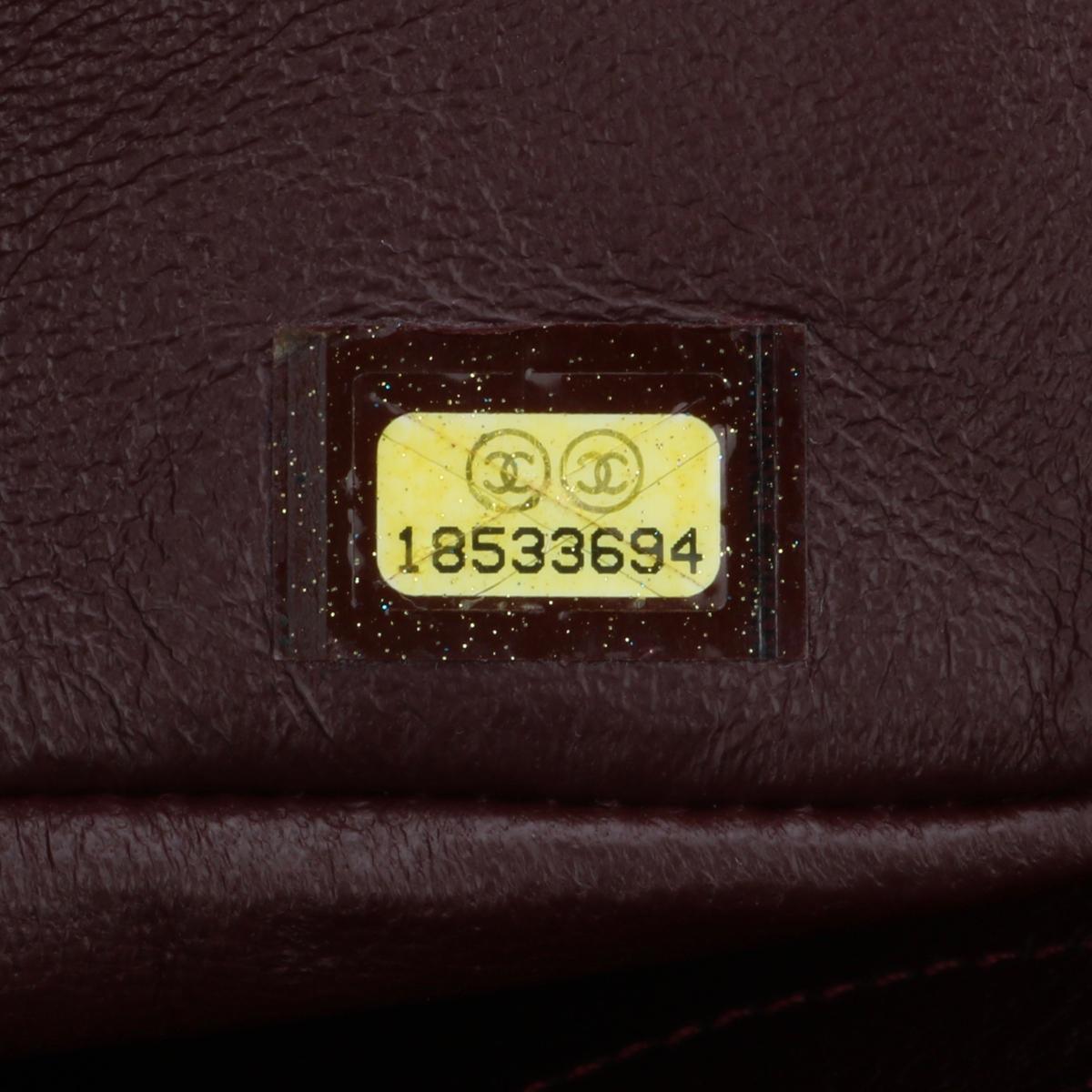 CHANEL 2.55 Reissue 227 Flap Bag Black Aged Calfskin Ruthenium Hardware 2014 For Sale 13