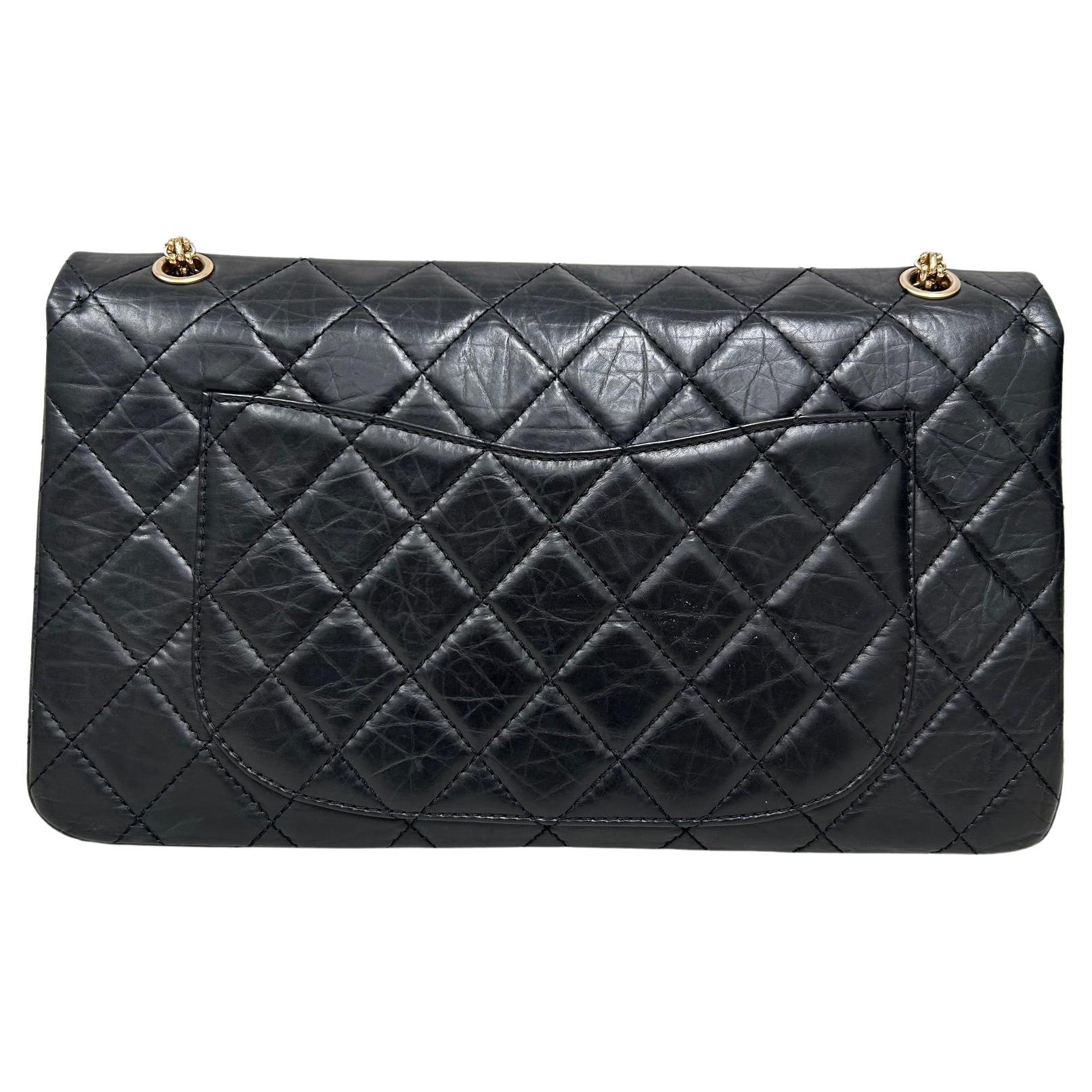 Black Chanel 255 Reissue Classic Bag For Sale