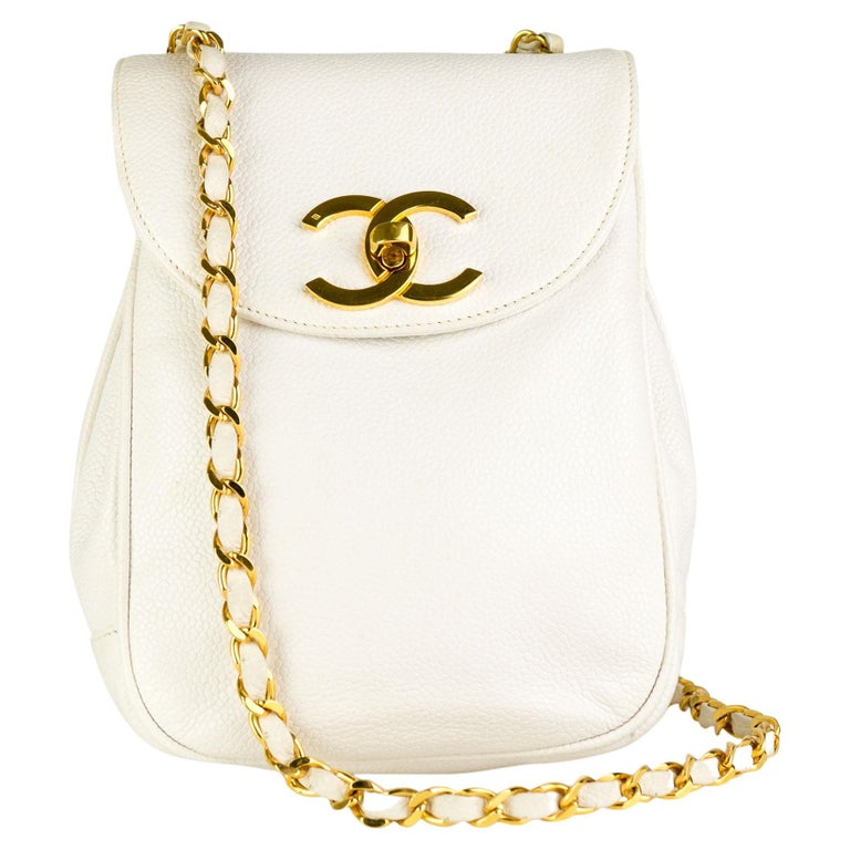 Chanel 2.55 Reissue Classic Flap Boy Mini Beige Bone White Caviar Crossbody  Bag For Sale at 1stDibs