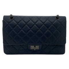 Chanel 2.55 Reissue Dark Gray Calfskin Ruthenium Hardware