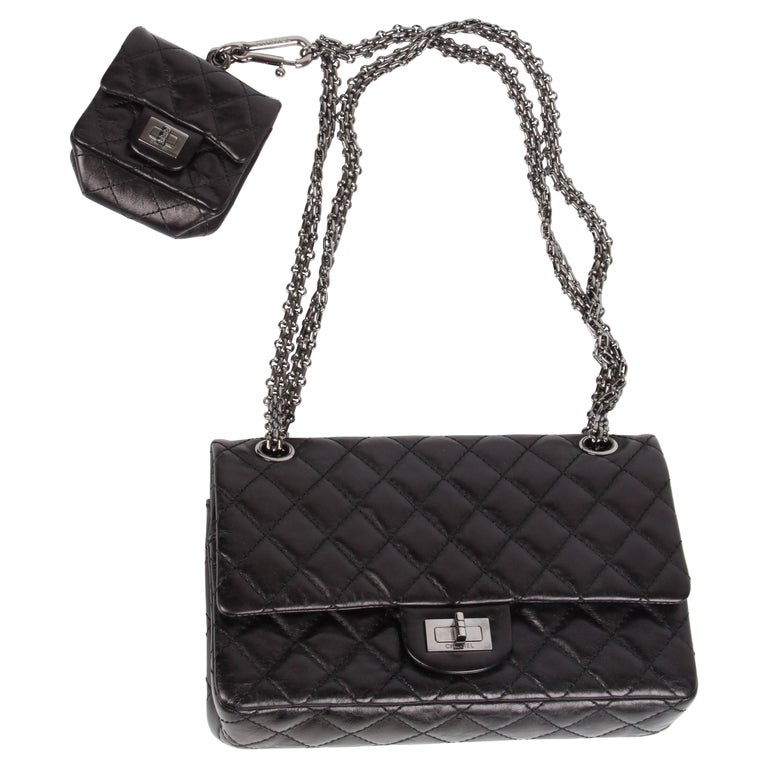 Chanel So Black Mini Flap Square Classic 2.55 Bag – Boutique Patina