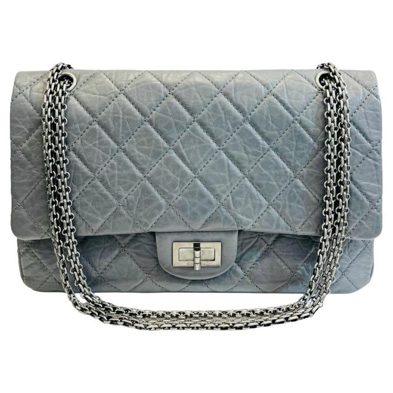Chanel 2.55 Reissue Double Flap Leather Bag For Sale at 1stDibs
