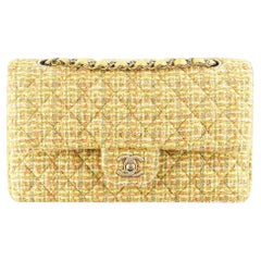 Chanel 2.55 Reissue Otoño Amarillo Tweed Bolso clásico con solapa