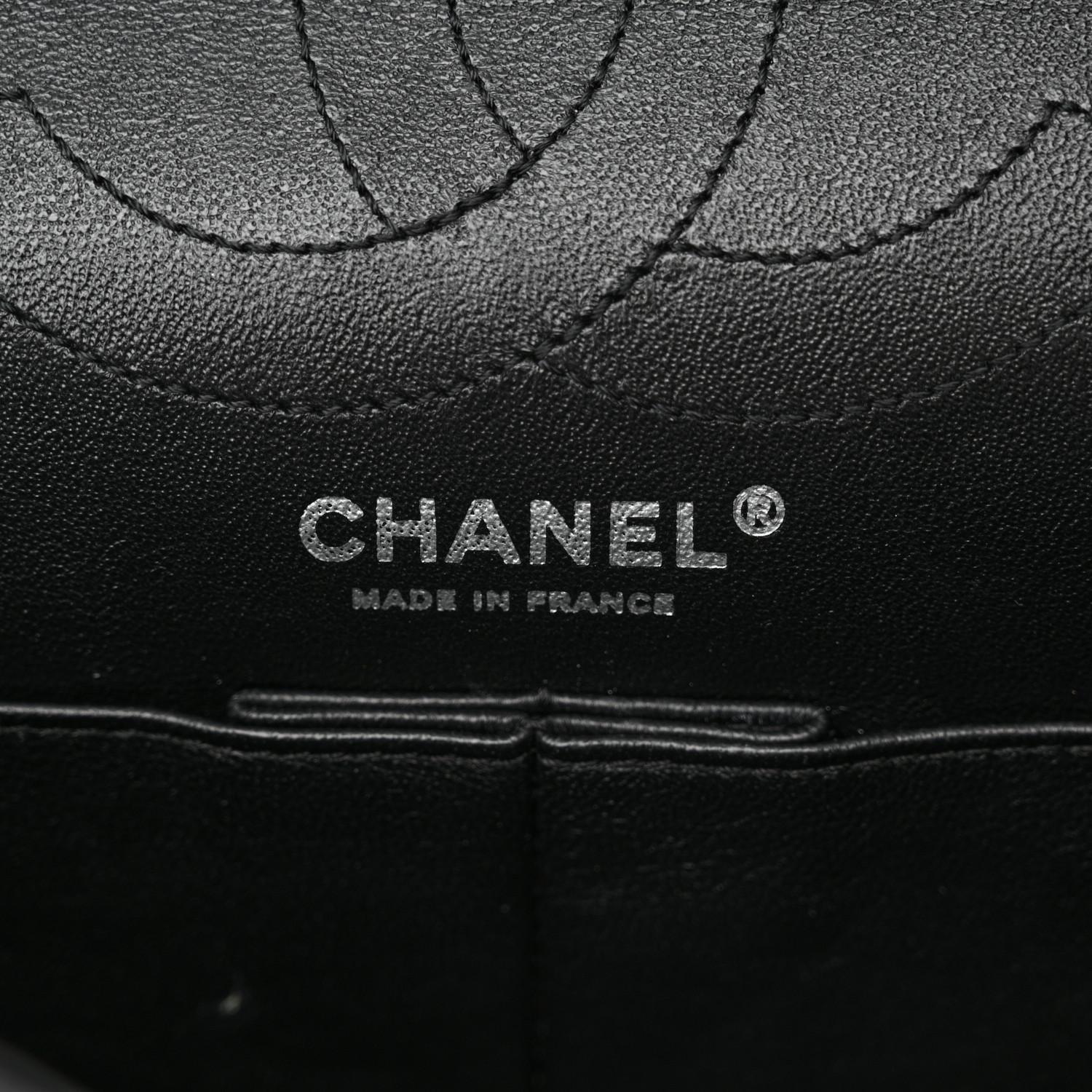 Chanel 2.55 Reissue Flap Black Diamond Quilted Calfskin Aged Lucky Charms Bag en vente 1