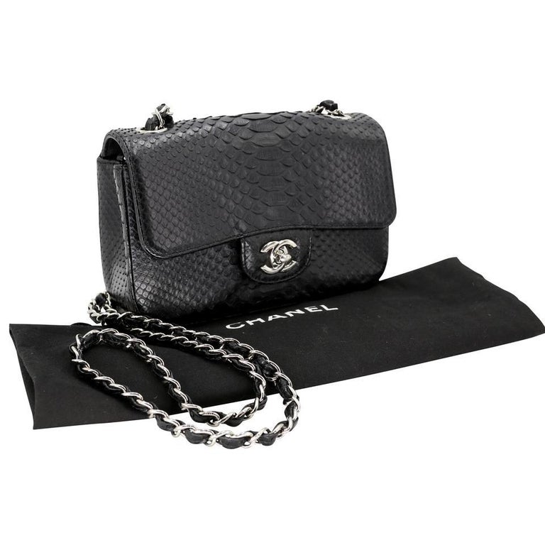 Chanel 2.55 Reissue Grail Mini Python Skin Leather Cross Body Bag CC