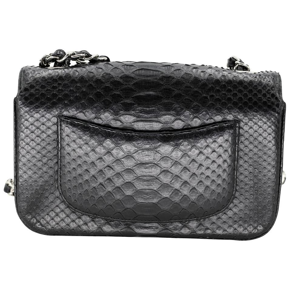 Chanel 2.55 Reissue Grail Mini Python Skin Leather Cross Body Bag CC-B0910P-0001 In Good Condition For Sale In Downey, CA