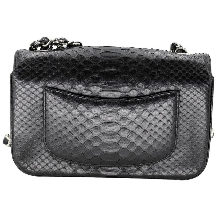 Chanel 2.55 Reissue Grail Mini Python Skin Leather Cross Body Bag CC ...