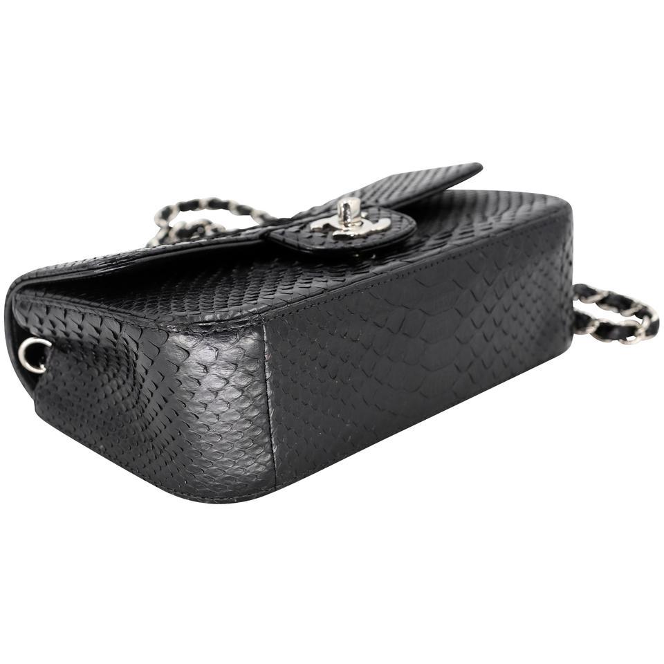 Women's Chanel 2.55 Reissue Grail Mini Python Skin Leather Cross Body Bag CC-B0910P-0001 For Sale