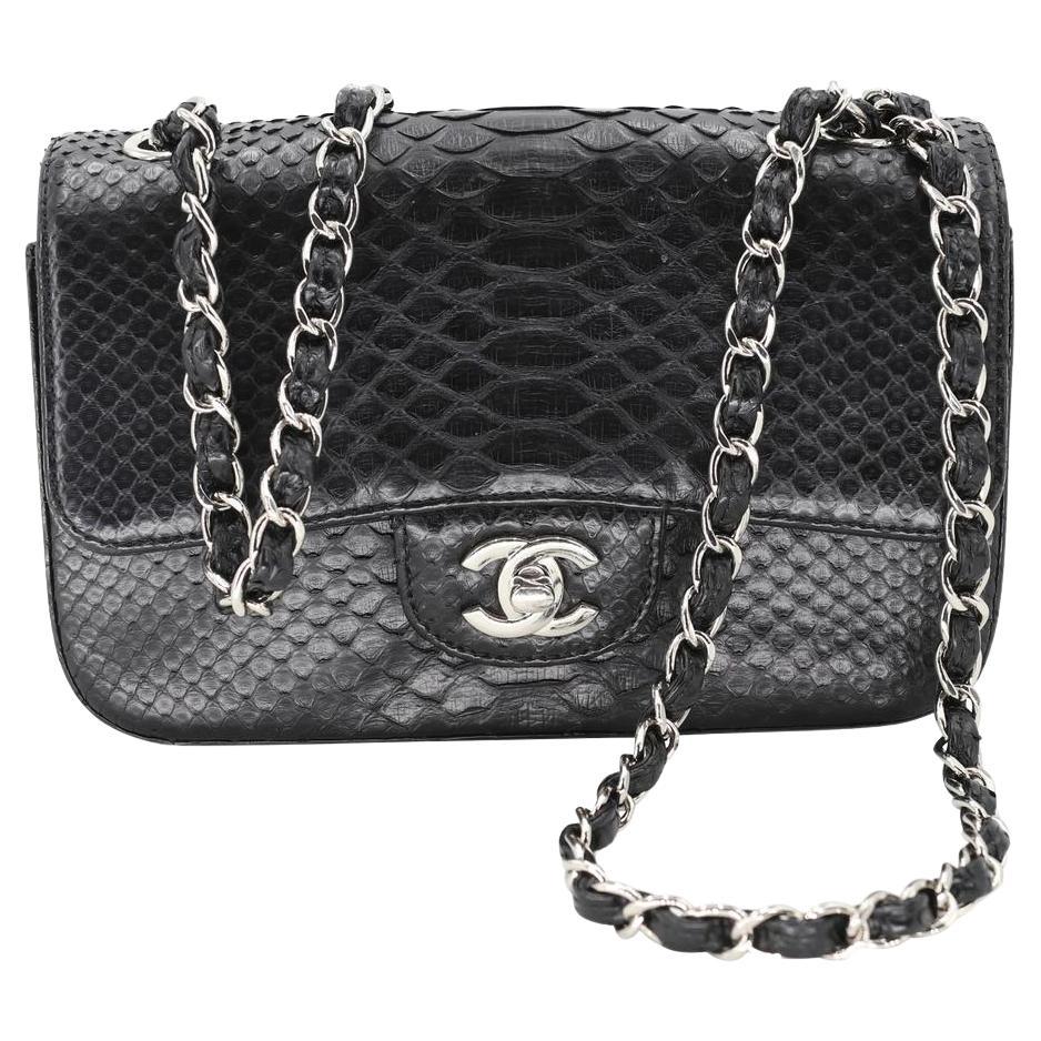 Chanel 2.55 Reissue Grail Mini Python Skin Leather Cross Body Bag  CC-B0910P-0001 For Sale at 1stDibs
