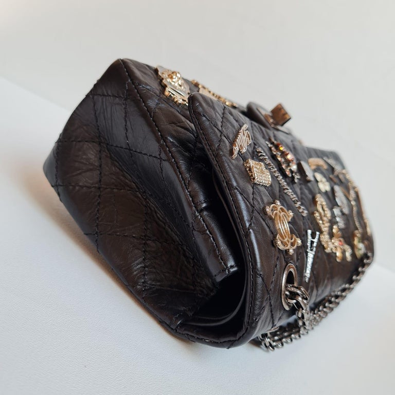 Chanel Lucky Charms Reissue 2.55 Flap Bag Quilted Aged Calfskin 224 at  1stDibs