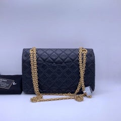 Chanel 2.55 Reissue Lucky Charms Flap Bag Black Aged Calfskin Limited