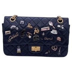 Chanel 2.55 Reissue Lucky Charms Flap Bag Black Aged Calfskin Limited