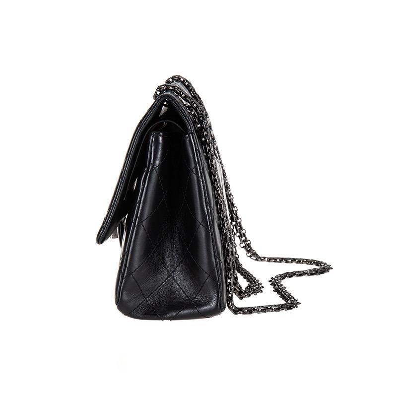 Women's Chanel 2.55 Reissue Maxi Aged Calfskin Black Handbag