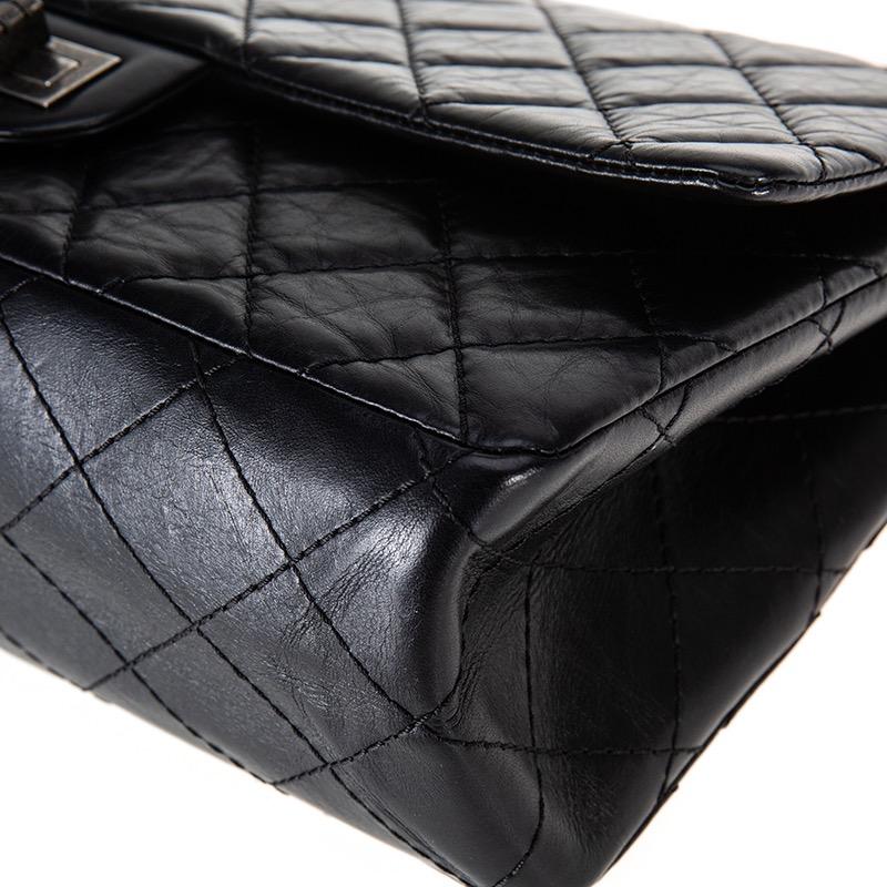 Chanel 2.55 Reissue Maxi Aged Calfskin Black Handbag 3