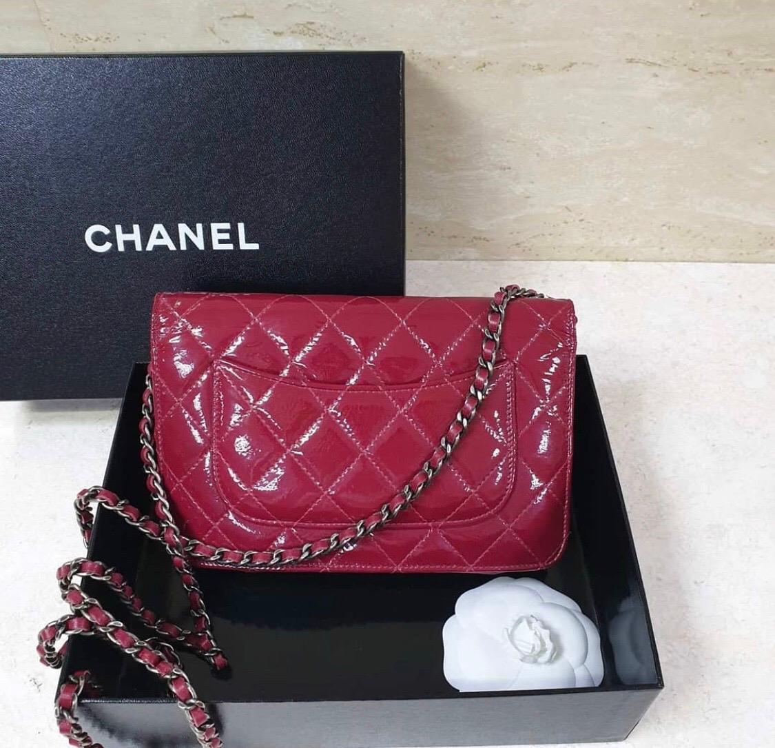Chanel 2.55 Reissue WOC Red Rouge Patent Leather Bag at 1stDibs ...