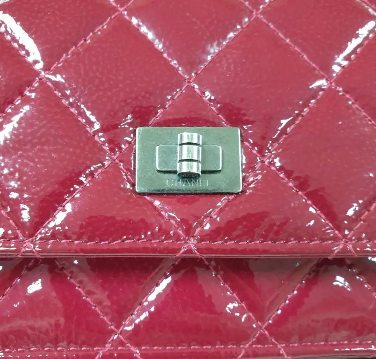 Chanel 2.55 Reissue WOC Red Rouge Patent Leather Bag 2