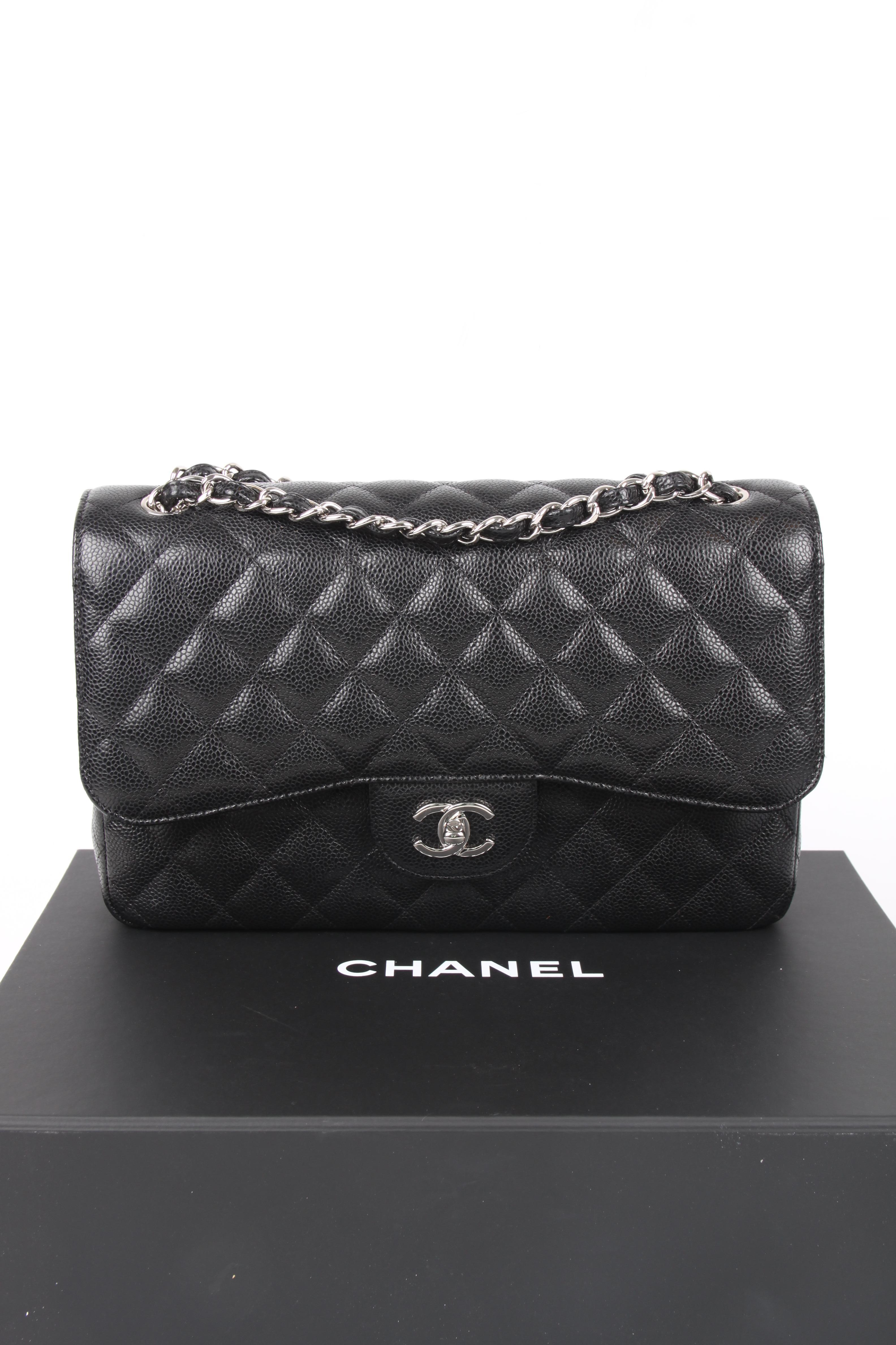 chanel 2.55 silver