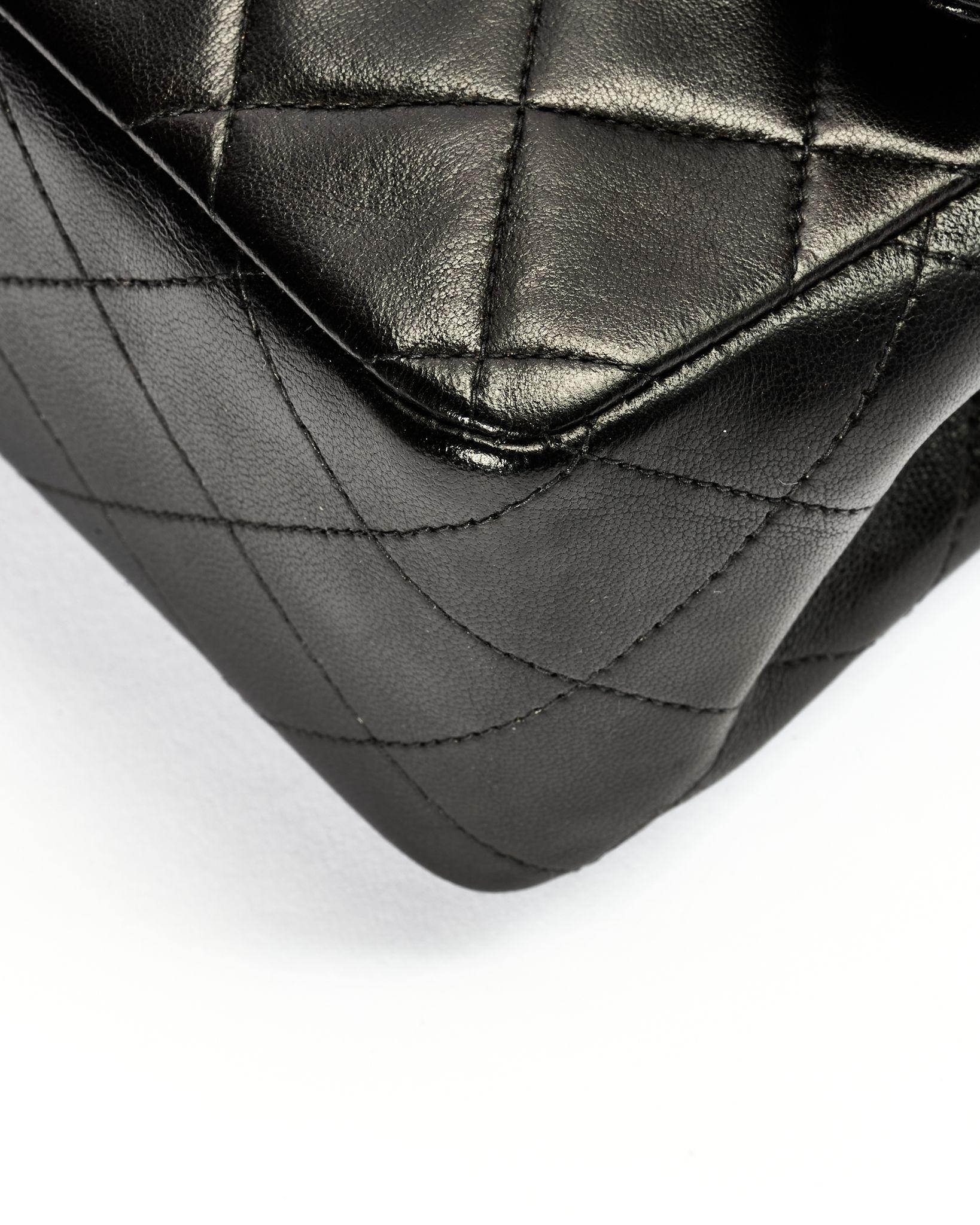 Chanel 2.55 Timeless Vintage Schwarz im Angebot 7