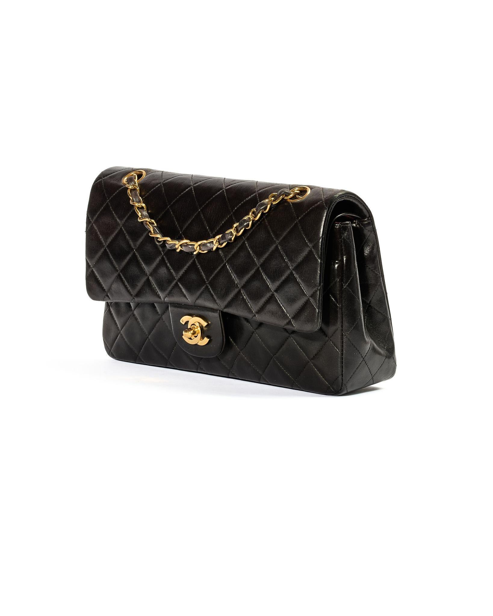 Chanel 2.55 Timeless Vintage Schwarz Damen im Angebot