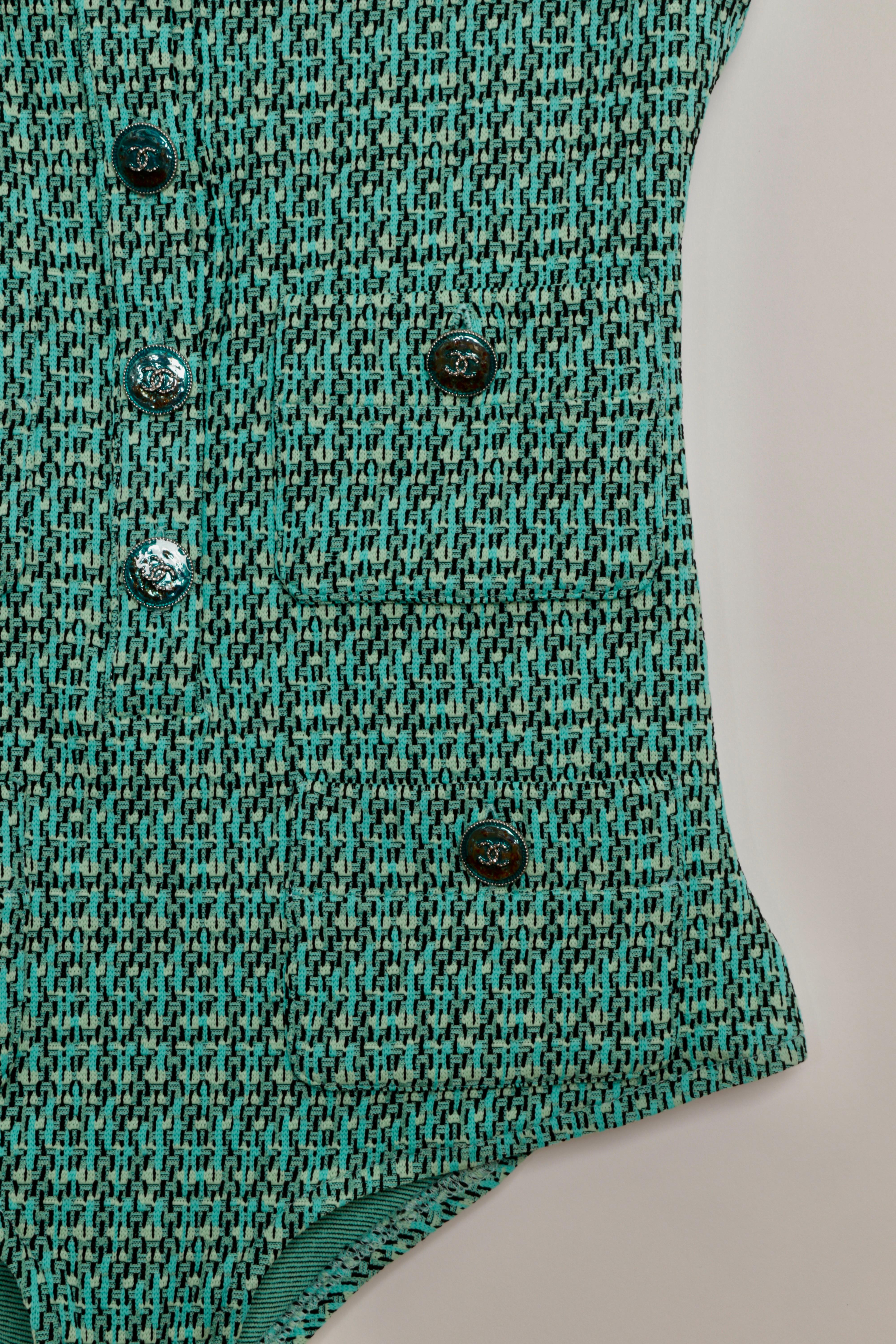 Chanel 25C  Maillot de bain une pièce avec poches et boutons Nouveau avec étiquettes Pour femmes en vente