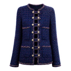 CHANEL 25K$ Legendäre Paris / SALZBURG Bestickte Tweed Jacke 36 FR