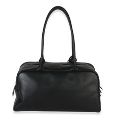 Chanel 26P Black Calfskin Large Bowling Bag