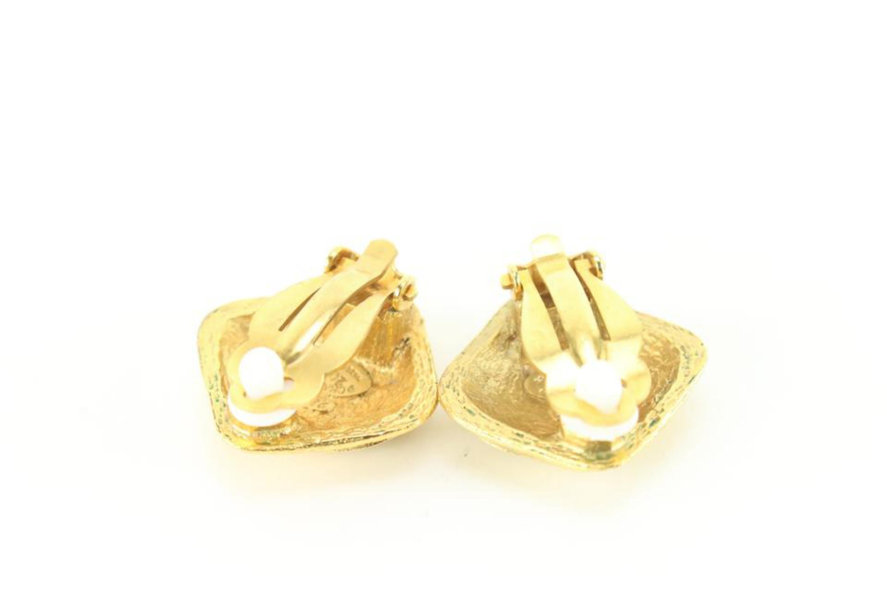 chanel diamond logo earrings