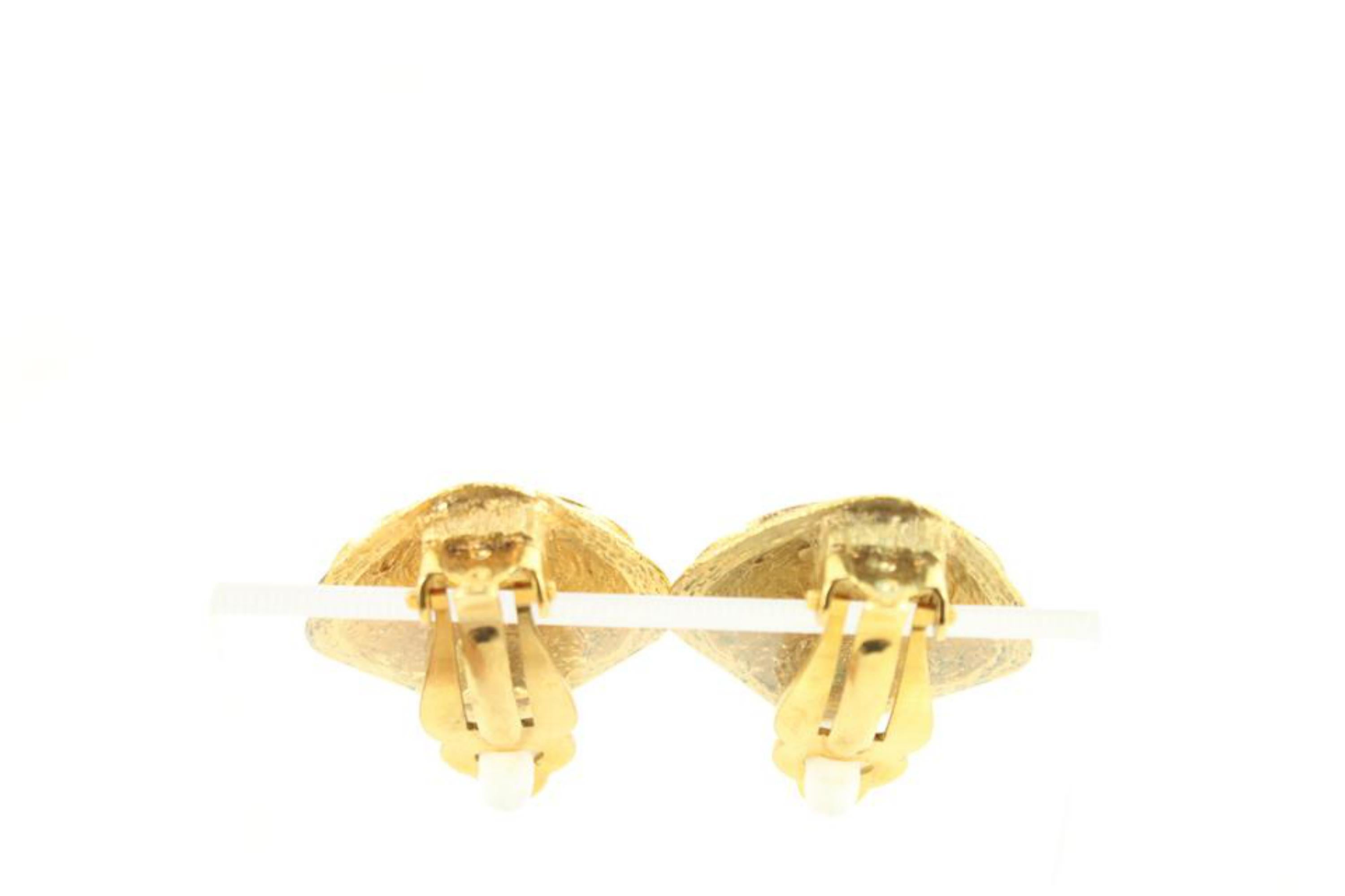 Chanel 29 Series Gold Plated CC Logo Square Diamond Shape Earrings 2cz616s 3