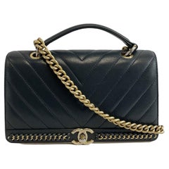 Chanel Coco Handle Chevron - 12 For Sale on 1stDibs