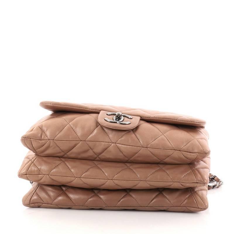 Chanel 3 Accordion Flap Bag Quilted Lambskin Jumbo at 1stDibs