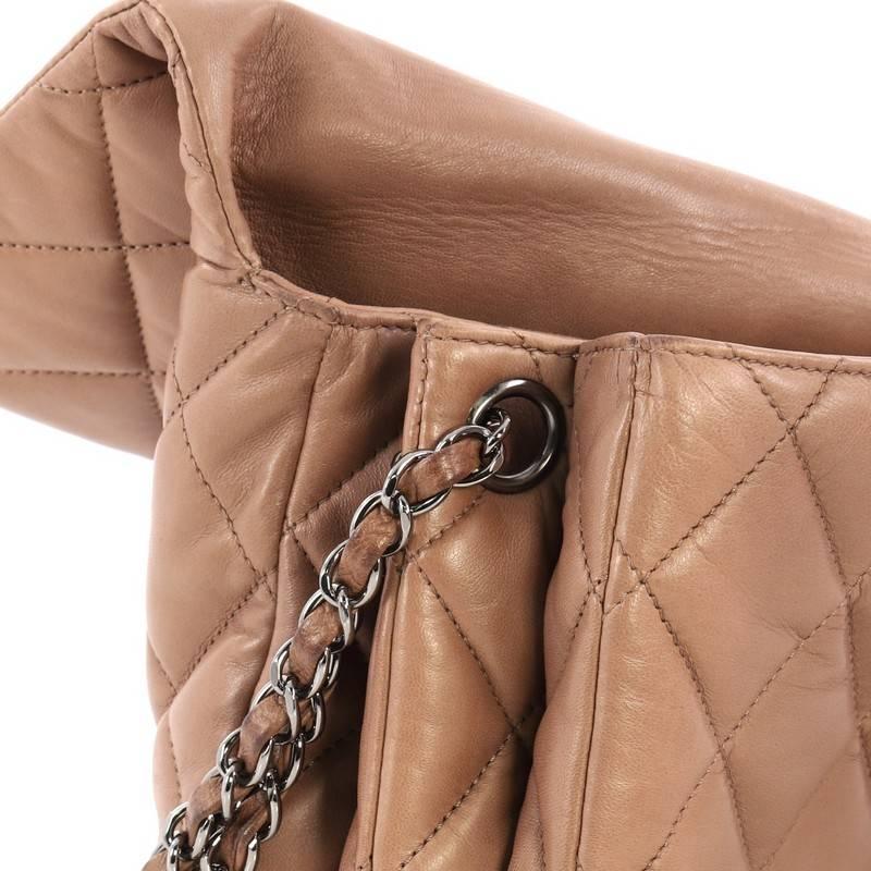 Women's or Men's Chanel 3 Accordion Flap Bag Quilted Lambskin Jumbo