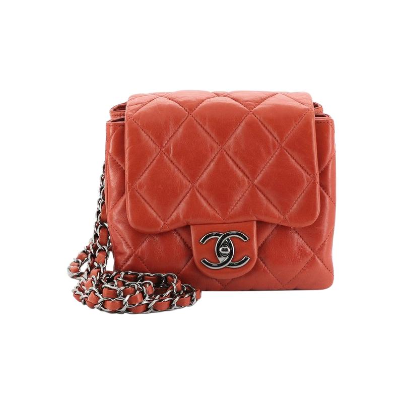 Chanel 3 Accordion Flap Bag Quilted Lambskin Mini