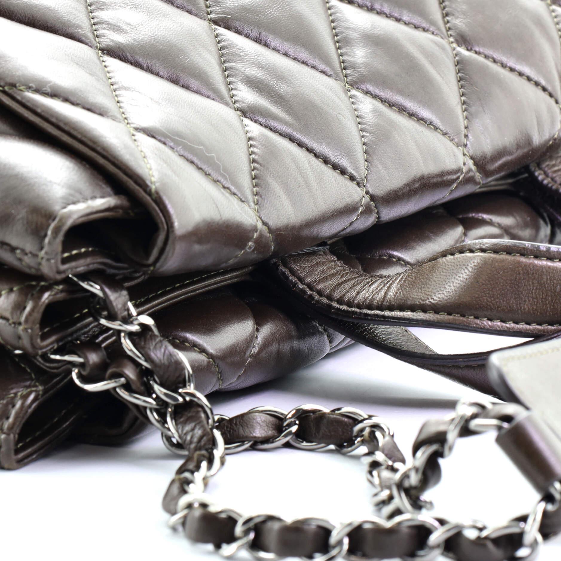 Chanel 3 Tasche Double Sided Top Handle Bag Gestepptes Lammfell Medium 3