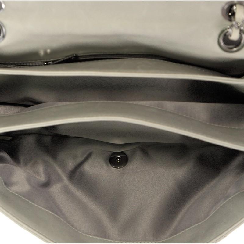 Gray Chanel 3 Bag Quilted Lambskin Jumbo