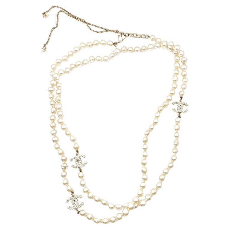 chanel long pearl necklace dupe