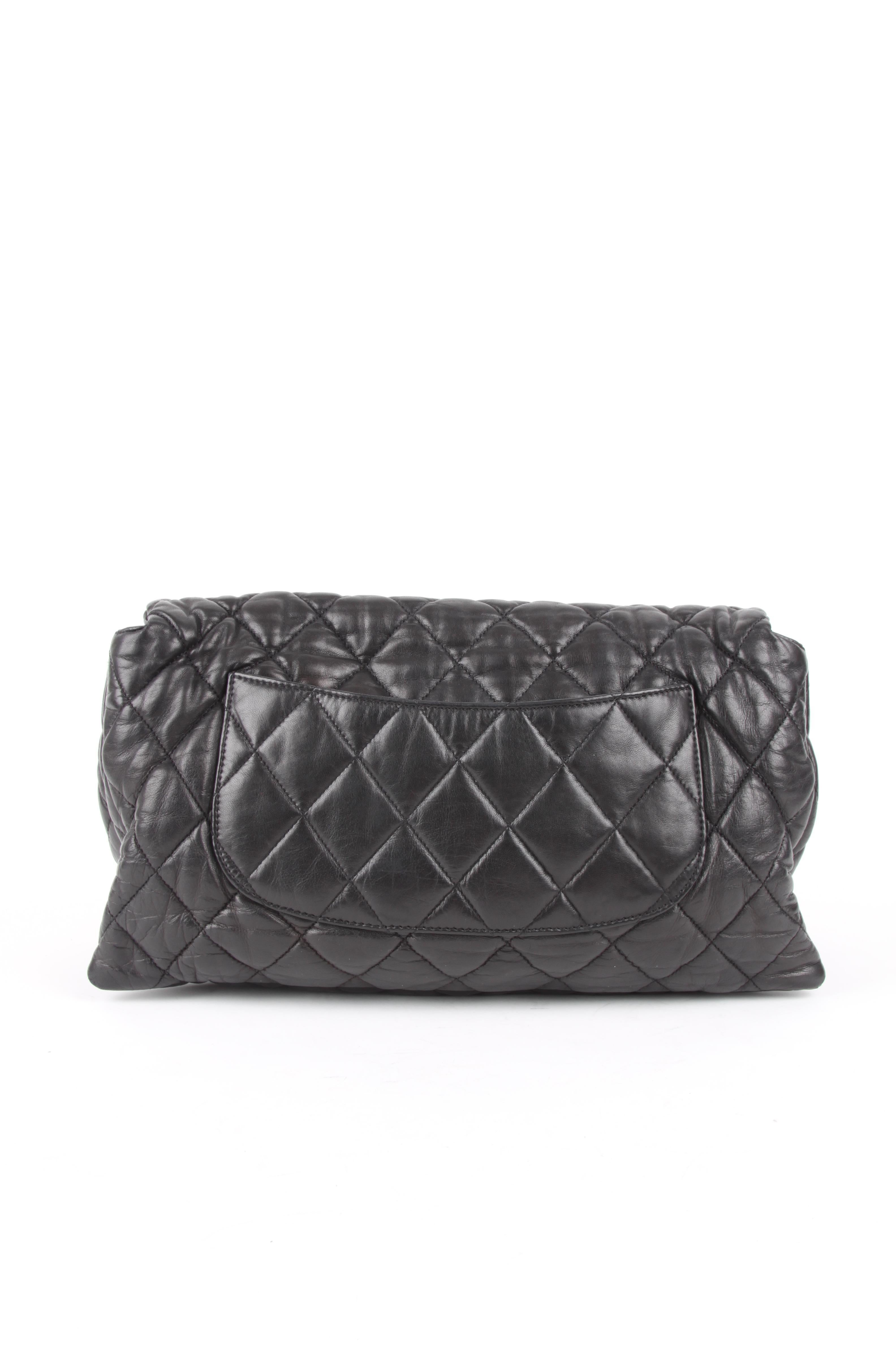 Chanel 3 Quilted Accordion Lambskin Maxi Flap Bag 1