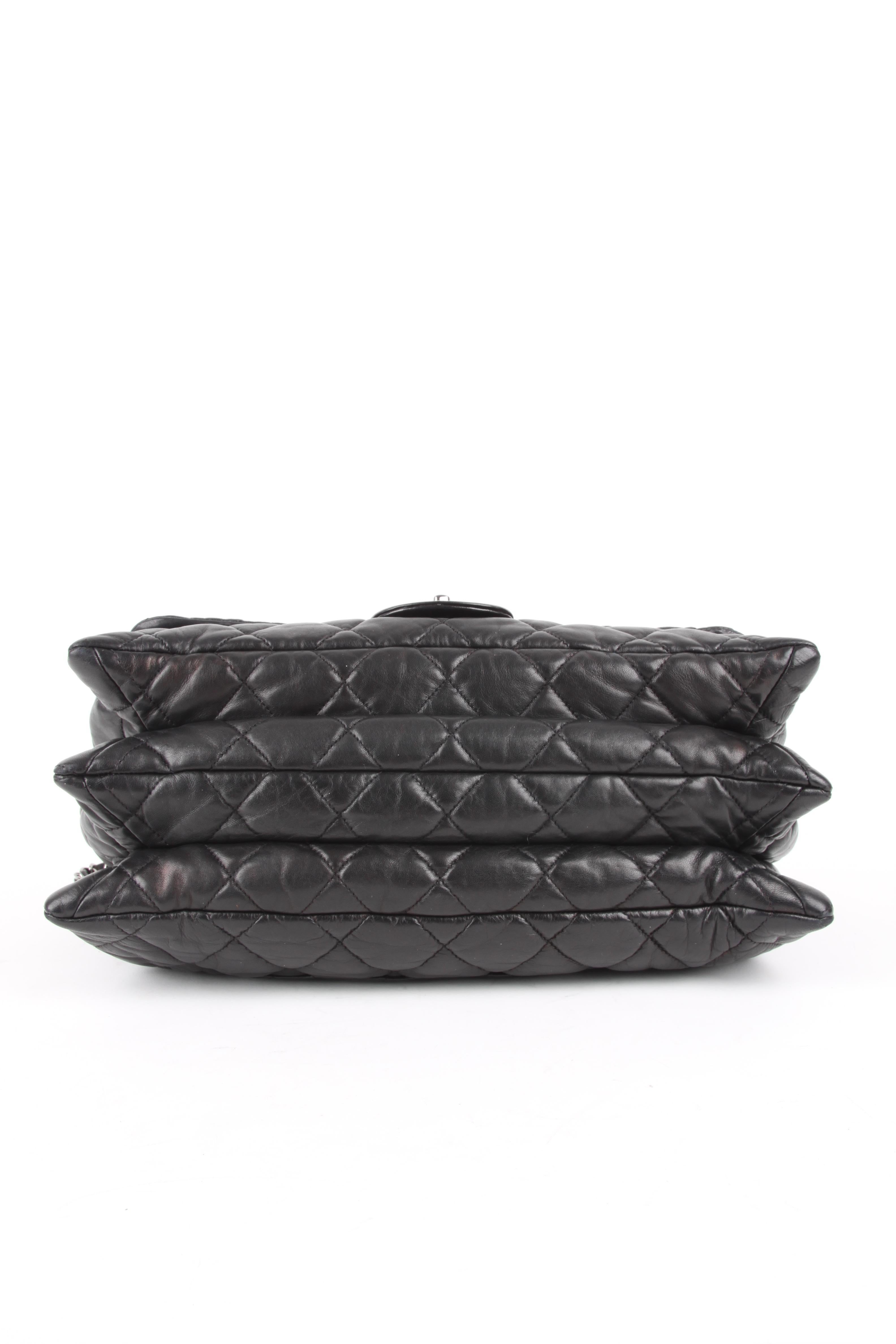 Chanel 3 Quilted Accordion Lambskin Maxi Flap Bag 2