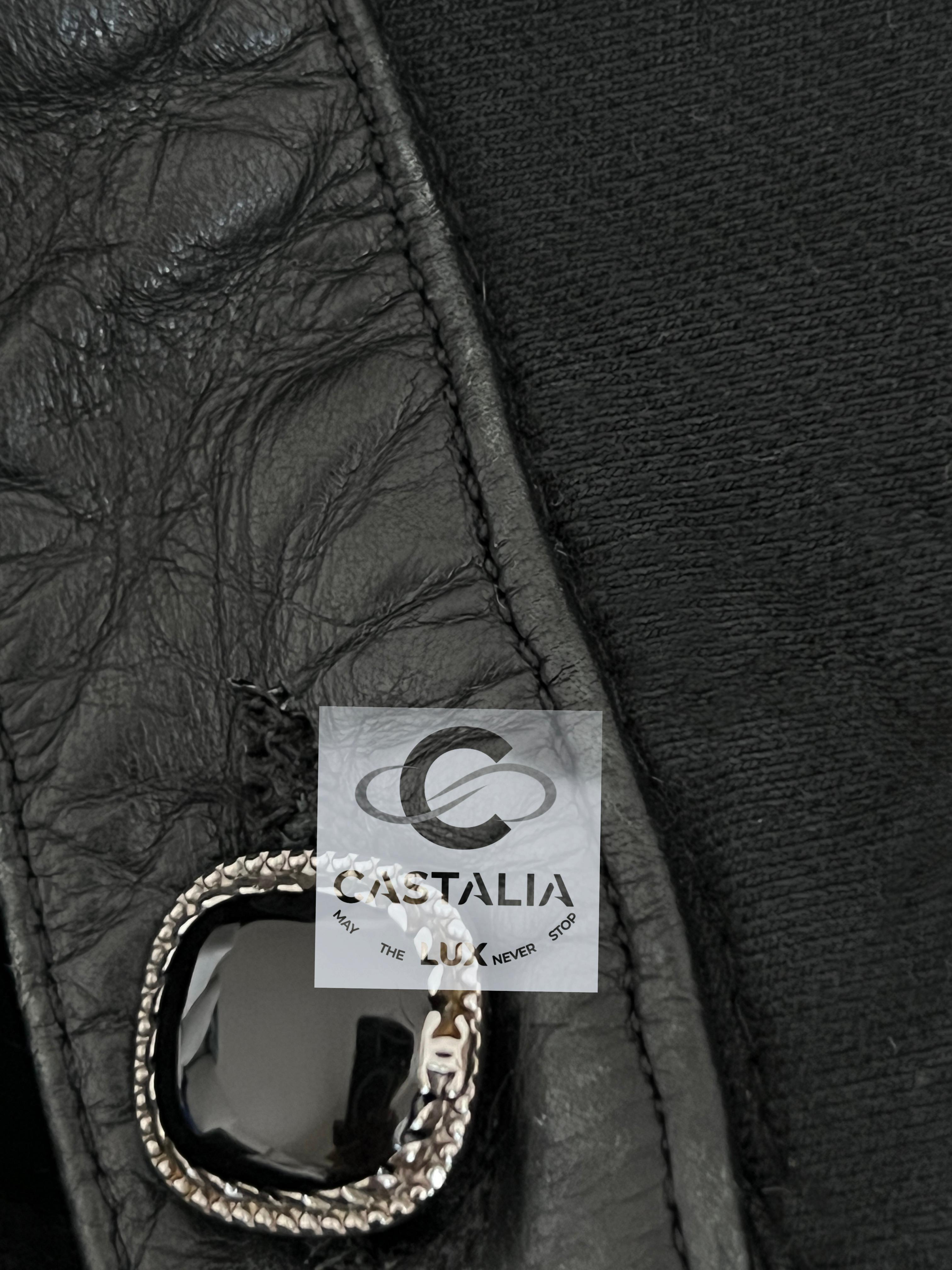 Chanel 3$ Runway Mosaic Leather Detail Trousers 44 FR 6