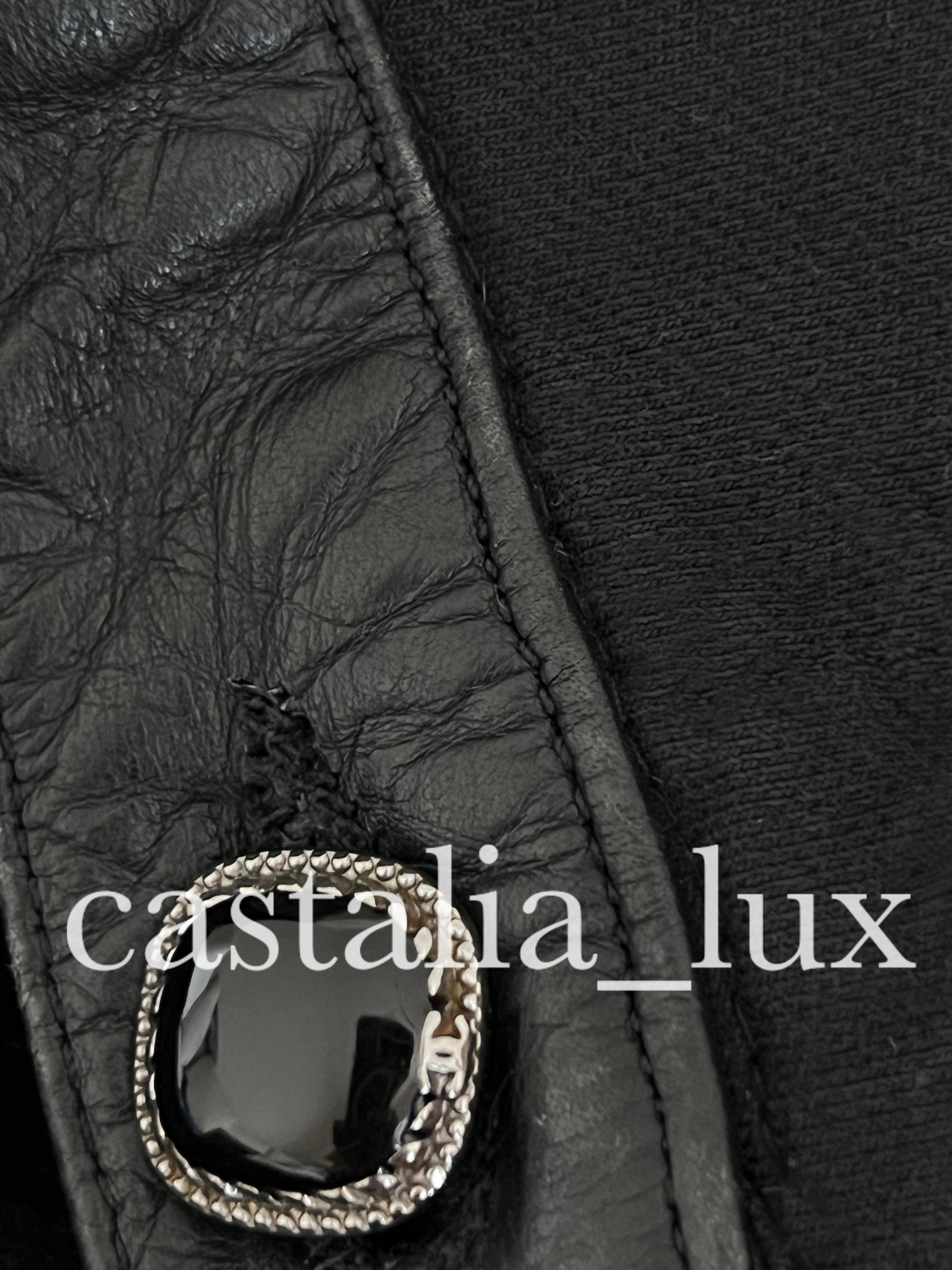 Chanel 3$ Runway Mosaic Leather Detail Trousers 4