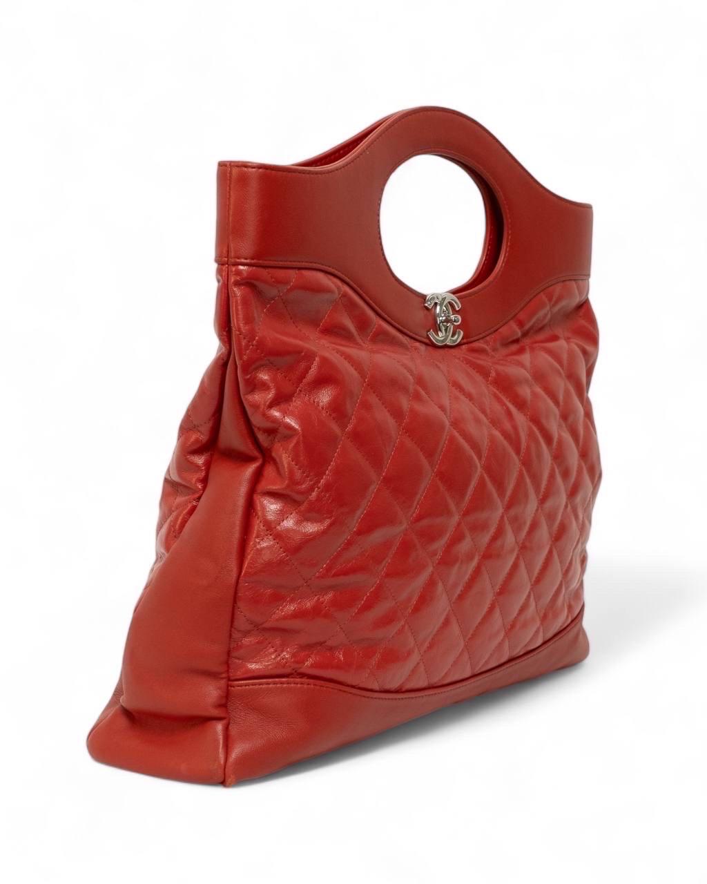 Red Chanel 31 Bag Large Timeless Rossa For Sale
