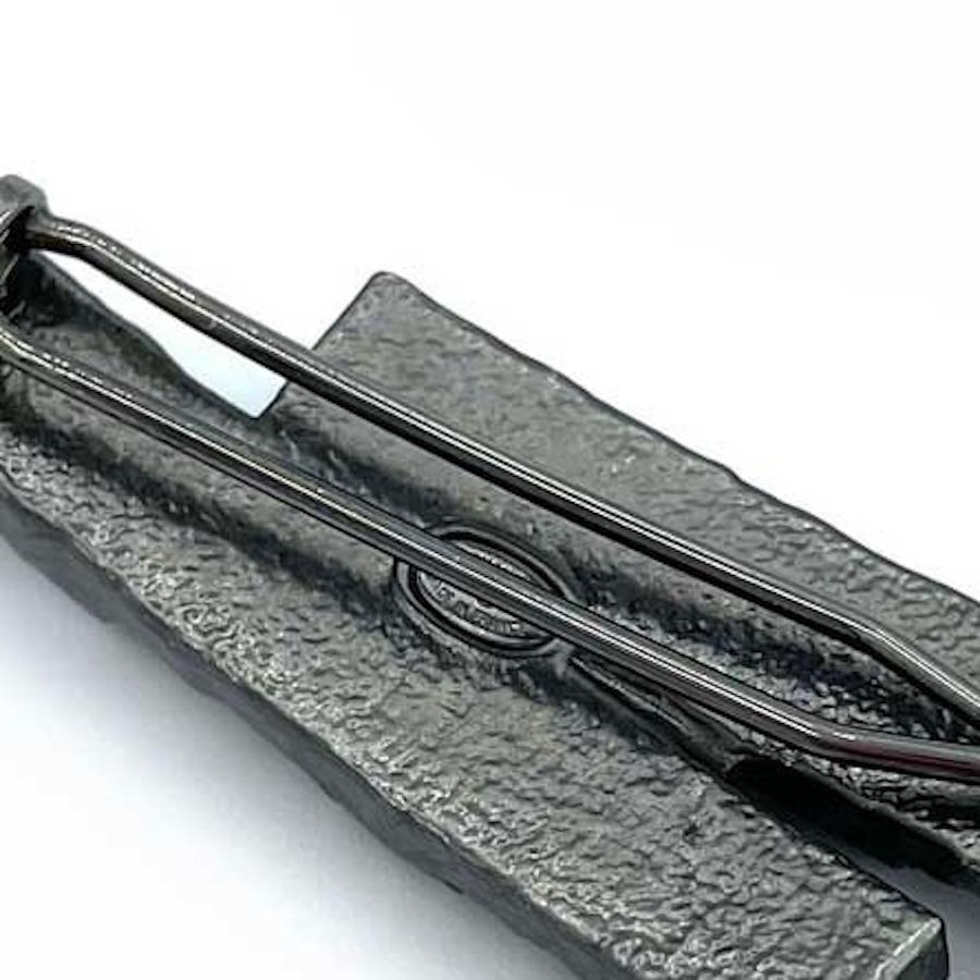 CHANEL 31 CAMBON Barrette in Silver Plated Metal In New Condition For Sale In Paris, FR